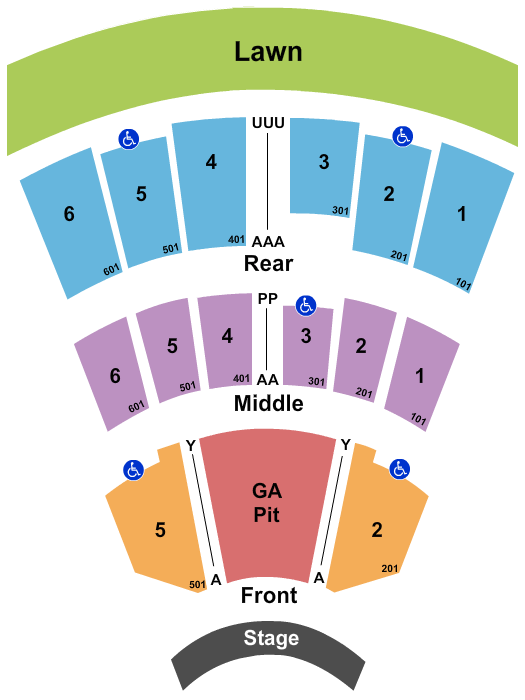 Constellation Brands Performing Arts Center Sublime Seating Chart